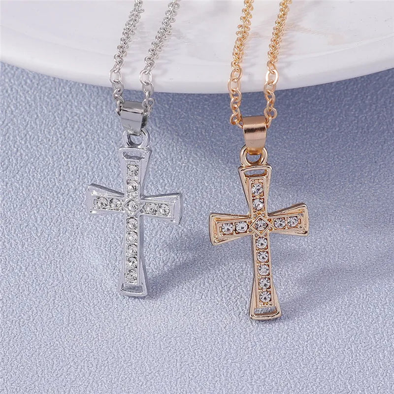 Jewel Cross Necklace