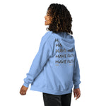 Unisex “Have faith” zip hoodie