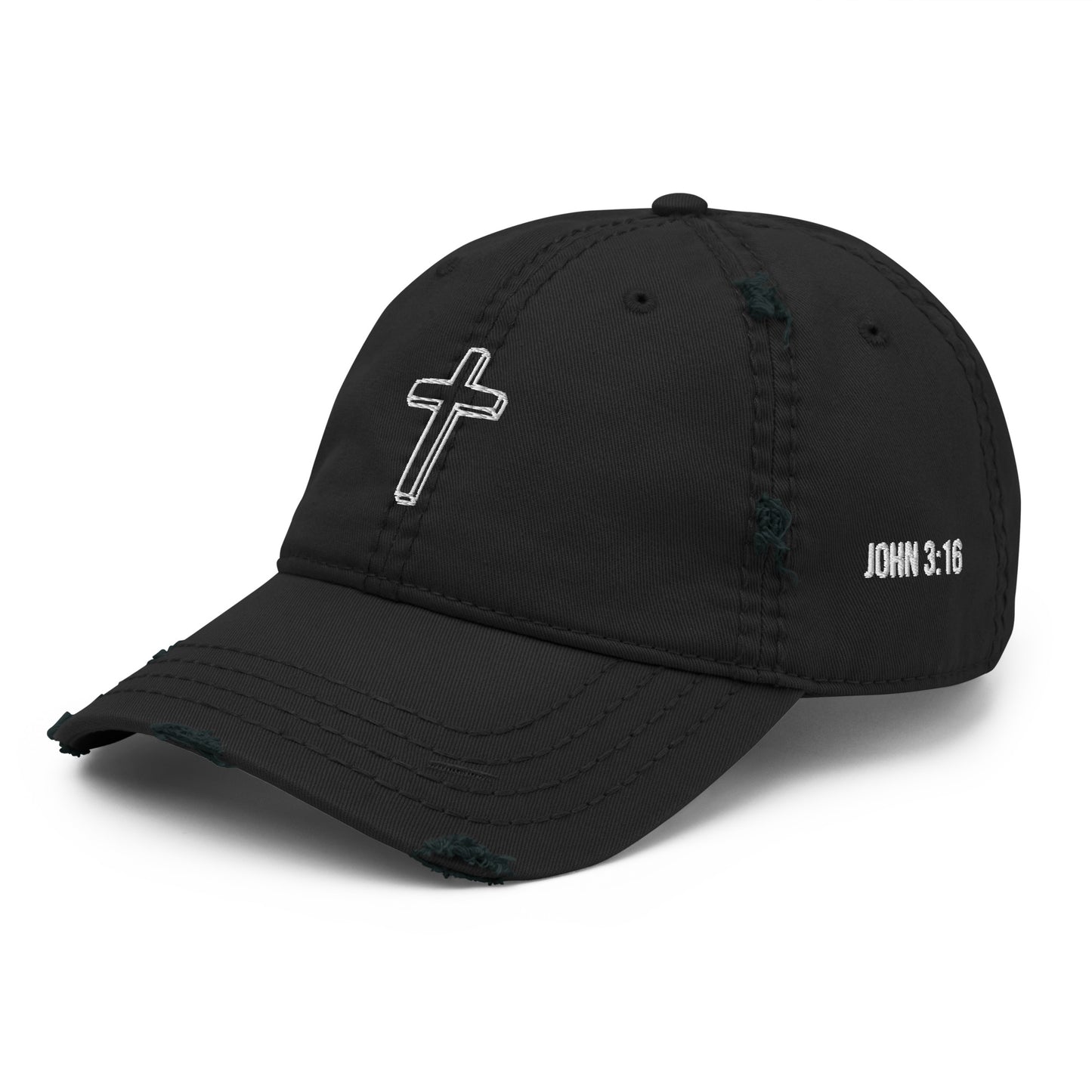 Cross Distressed Hat