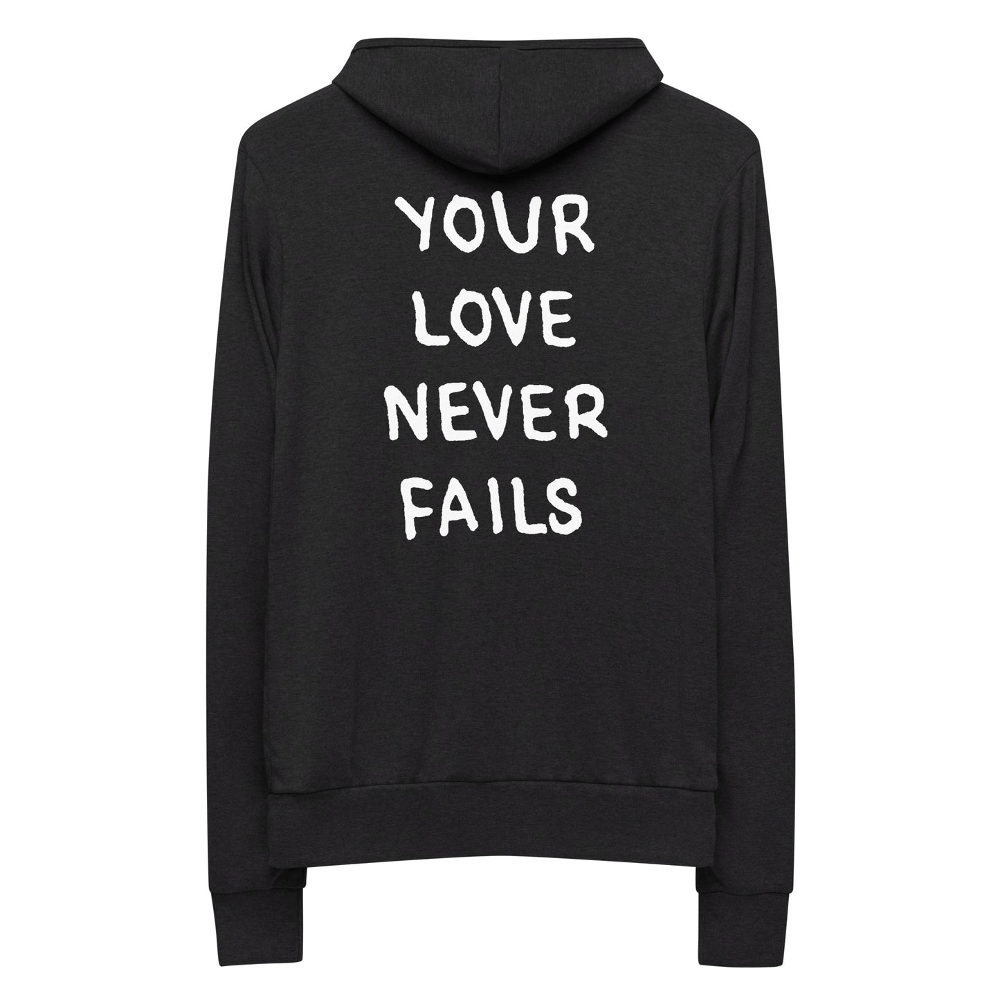Your Love Never Fails Hoodie – Christianized Shop